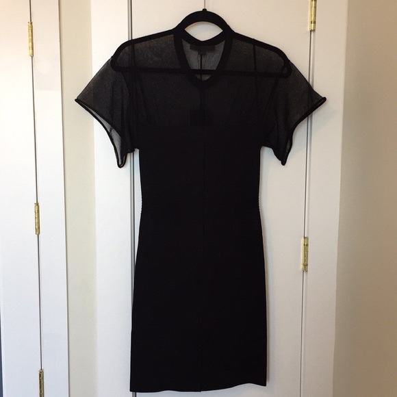 NWT Alexander Wang Bodycon Cap Sleeve Dress - Picture 5 of 8